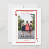 のカー遊ドLas Vegasメイド・オブ・オーナー（花嫁付き添い人）提案 ノートカード (裏面)