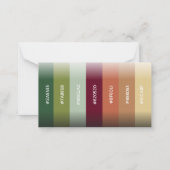 のカ結婚ラーカード素朴テラコッタフローラ ノートカード (裏面)