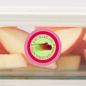 のキッチンからルバーブの茎の自家製パイ ラベル (貼付)