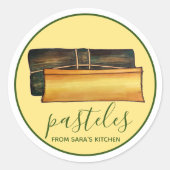 のキッチンから自家製プエルトリカパステルズ ラウンドシール (正面)