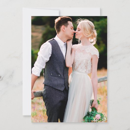 のキャノピ結婚ー写真ピンクダスティブルーフローラ セーブザデート (裏面)