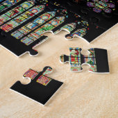 のキリストを描写する南transeptのバラ窓 ジグソーパズル (側面)