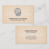 のギア考え紙テクスチャの背景 名刺 (正面/裏面)