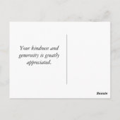 のギフト結婚サンキューカードカスタマイズ可能な写真 ポストカード (裏面)