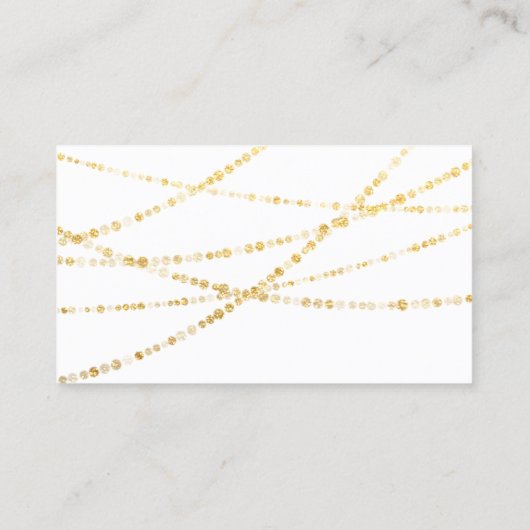 のギフト結婚金の優れた金ゴールドを望む 名刺 (裏面)