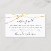 のギフト結婚金の優れた金ゴールドを望む 名刺 (正面)