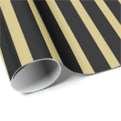 のクシンプルリーンルック/金ゴールドパタストライプーン ラッピングペーパー (ロールコーナー)