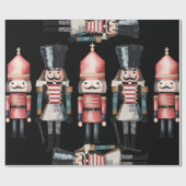 のクラシックくるみ割りクリスマスラッピング紙 ラッピングペーパー (フラット)