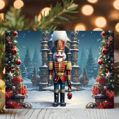 のクラシックくるみ割り兵士クリスマス シーズンカード
