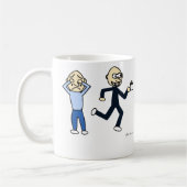 のクラシックなマグコーヒー・マグ コーヒーマグカップ (左)