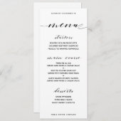 のクラシックカスタマイズ可能なディナーメニュー メニュー (正面/裏面)