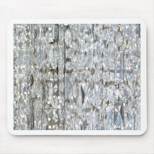 のクリスタルぶら下がったカーテン マウスパッド (正面)