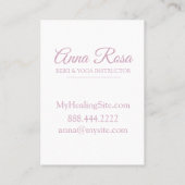 *~*のクリスタル療法の芸術の神聖な水彩画 名刺 (裏面)