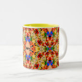 ～のクリスマスパーソナライズされたのマグを飾る ツートーンマグカップ (正面右)