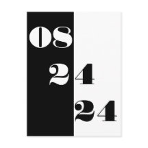 のクール日結婚付の白黒の日付を保存する