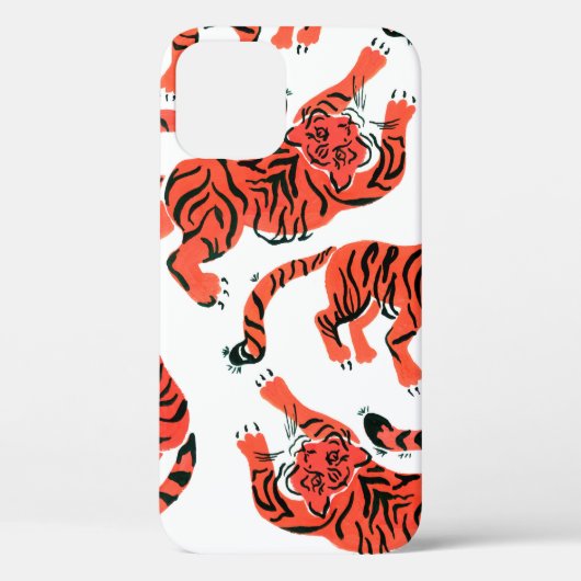 ~のグア絵を描ーチタイガーのシームレスなパターン Case-Mate iPhoneケース (裏面)