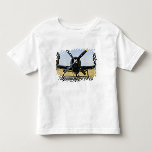 のグラマンF8Fの闘士海軍キャリアの戦闘機 トドラーTシャツ (正面)