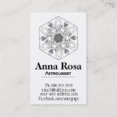 *~*のケルト族のアステカな種族のBohoの銀河系の星雲 名刺 (裏面)