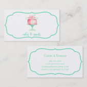 ★のケーキ及び菓子のカスタムな名刺 名刺 (正面/裏面)