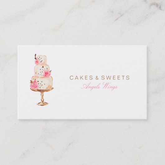 ★のケーキ及び菓子のカスタムな名刺 名刺 (正面)