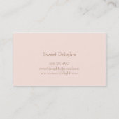 ★のケーキ及び菓子のカスタムな名刺 名刺 (裏面)
