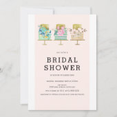 のケーキ結婚ーブライダルシャワー招待 招待状 (正面)