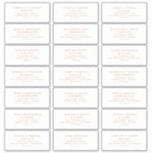 のゲスト結婚の事前対応ラベルバラ金ゴールドA200 シール (正面)