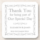 のゲスト結婚への贈り物 コースター (正面)