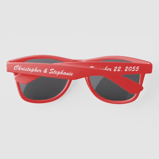 のゲスト結婚パーティーの好意CHOOSE COLOR SunGlasses サングラス (裏面)