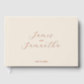 のゲスト結婚フォイルノート | ライトニュートラル ゲストブック (正面)