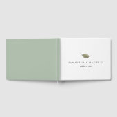 のゲスト結婚ブックダスティグリーンリーフ ゲストブック (全面)