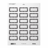 のゲスト結婚リスト封筒ラベル ラベル (フルシート)