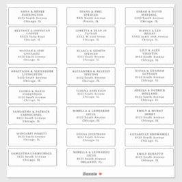 のゲスト結婚住所 シールカットビニールステッカー シール