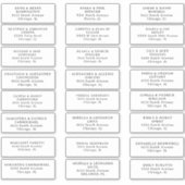 のゲスト結婚住所 シールカットビニールステッカー シール (正面)