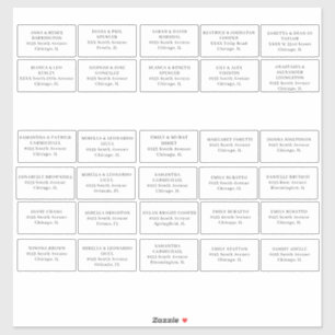 のゲスト結婚住所 シールカットビニールステッカー シール