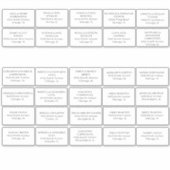 のゲスト結婚住所 シールカットビニールステッカー シール (正面)