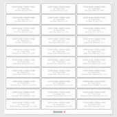 のゲスト結婚住所 シール30アドレ違うス シール (シート)