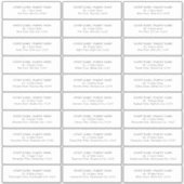 のゲスト結婚住所 シール30アドレ違うス シール (正面)