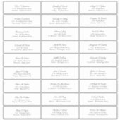 のゲスト結婚名アドレスエレガントブラックスクリプト シール (正面)