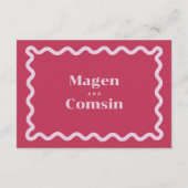 のゲスト結婚衣装ドレスコードカード エンクロージャーカード (裏面)