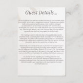 のゲスト結婚詳細エンクロージャカード エンクロージャーカード (正面)