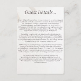 のゲスト結婚詳細エンクロージャカード エンクロージャーカード