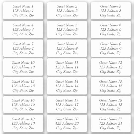 のゲ結婚ストアドレスのシール シール (正面)