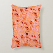 のコピーのように見える薄いステンドテ葉クスチャ アクセントクッション (正面(垂直))