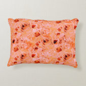 のコピーのように見える薄いステンドテ葉クスチャ アクセントクッション (裏面)