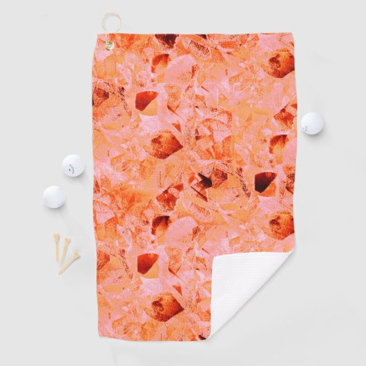 のコピーのように見える薄いステンドテ葉クスチャ ゴルフタオル (インサイチュ)