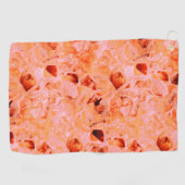 のコピーのように見える薄いステンドテ葉クスチャ ゴルフタオル (横)