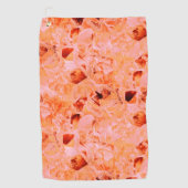 のコピーのように見える薄いステンドテ葉クスチャ ゴルフタオル (正面)