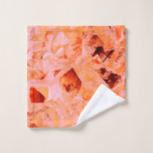 のコピーのように見える薄いステンドテ葉クスチャ バスタオルセット (ウォッシュタオル)