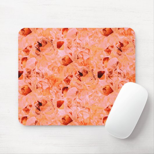 のコピーのように見える薄いステンドテ葉クスチャ マウスパッド (マウス)